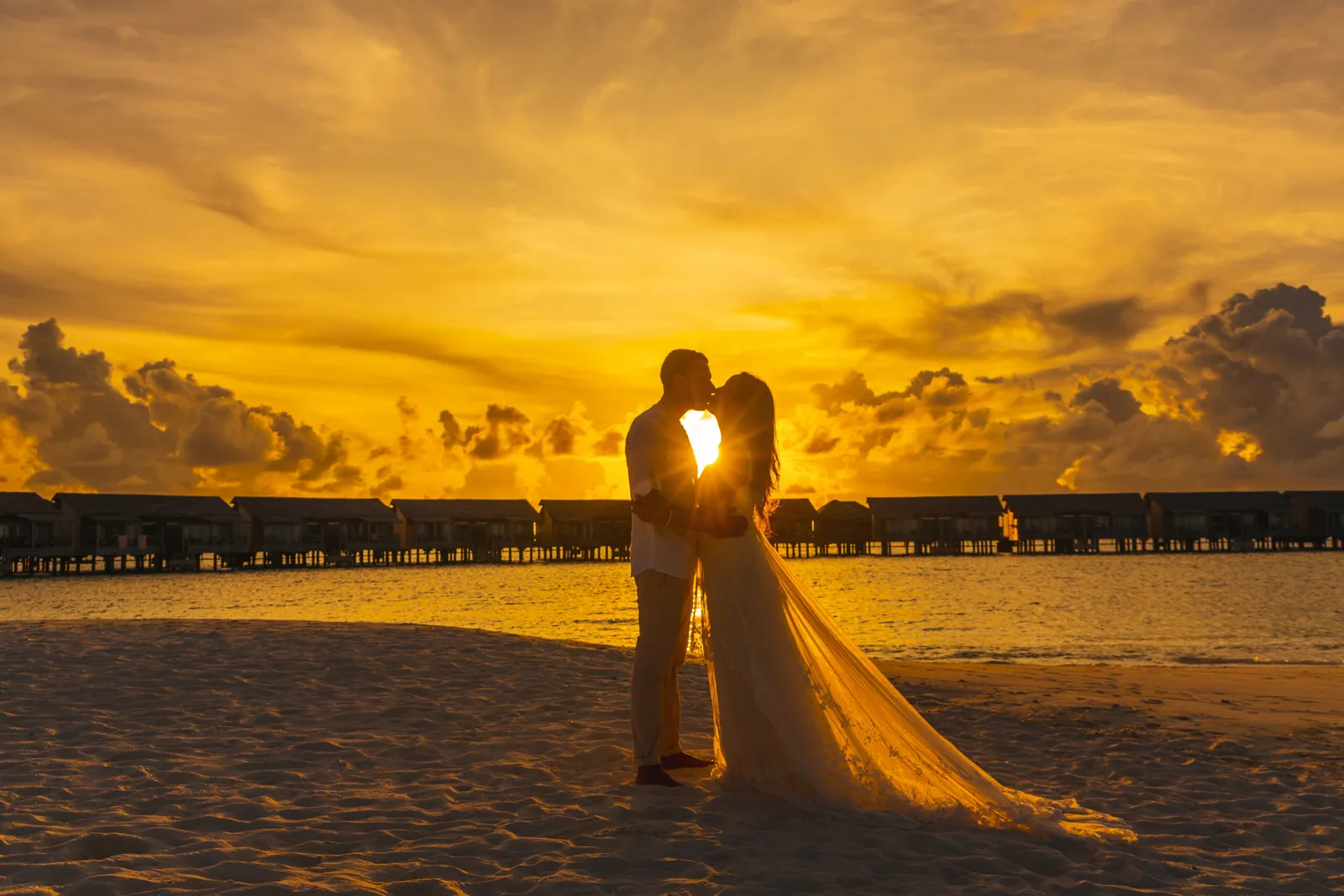 Sunset wedding