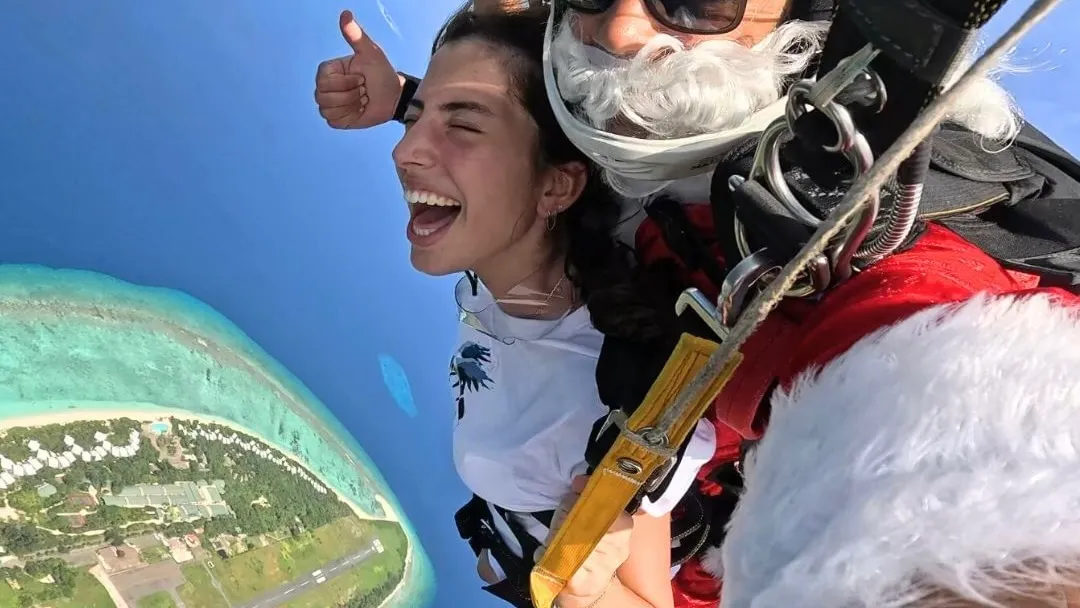 Skydiving maldives