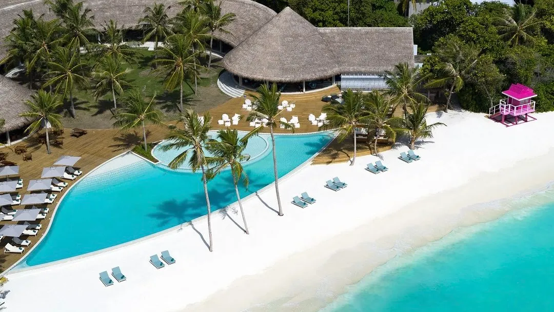 Ifuru Island Maldives aerial view